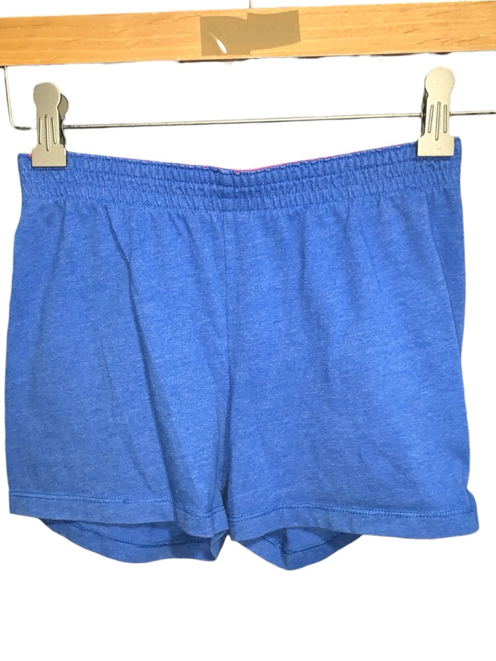 Faded Glory Be Yourself Folded Waist Blue Shorts Girls Medium 7/8